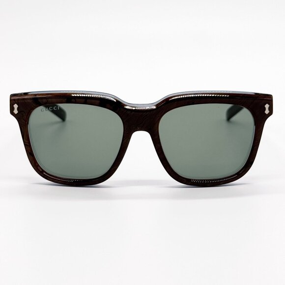 NEW GG1523S 003 GUCCI HAVANA GREEN UNISEX SUNGLASSES GUCCI - Picture 4 of 11
